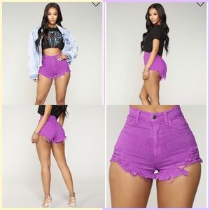 NWT; trendy Fashion Nova Neon shorts